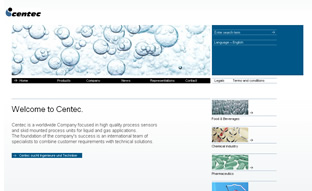 Webseite - Centec Gesellschaft für Labor- und Prozessmesstechnik mbH