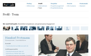 Webseite - ProProjekt Planungsmanagement & Projektberatung GmbH
